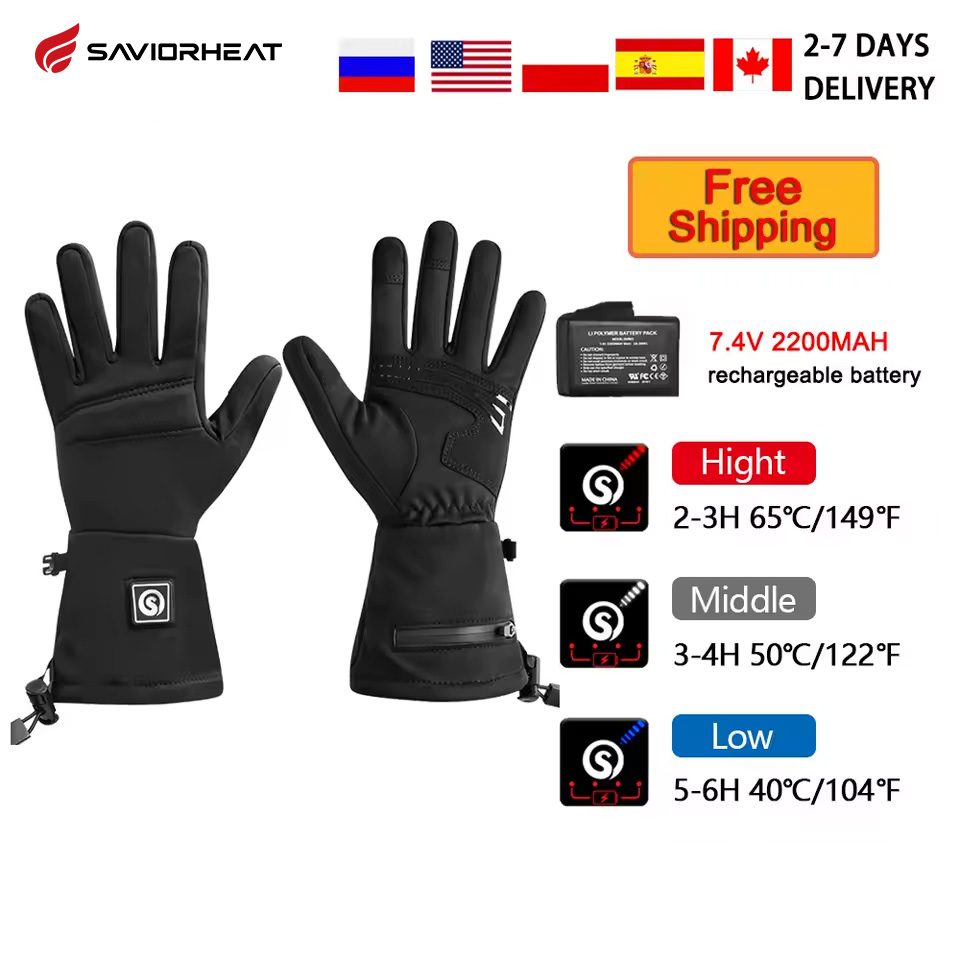 Motorcycle Glove Knuckle - سنو دير S18 الشتاء قفازات ساخنة