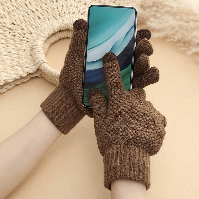 Wool Glove Lined - قفازات شتوية دافئة للرجال 2025 مع