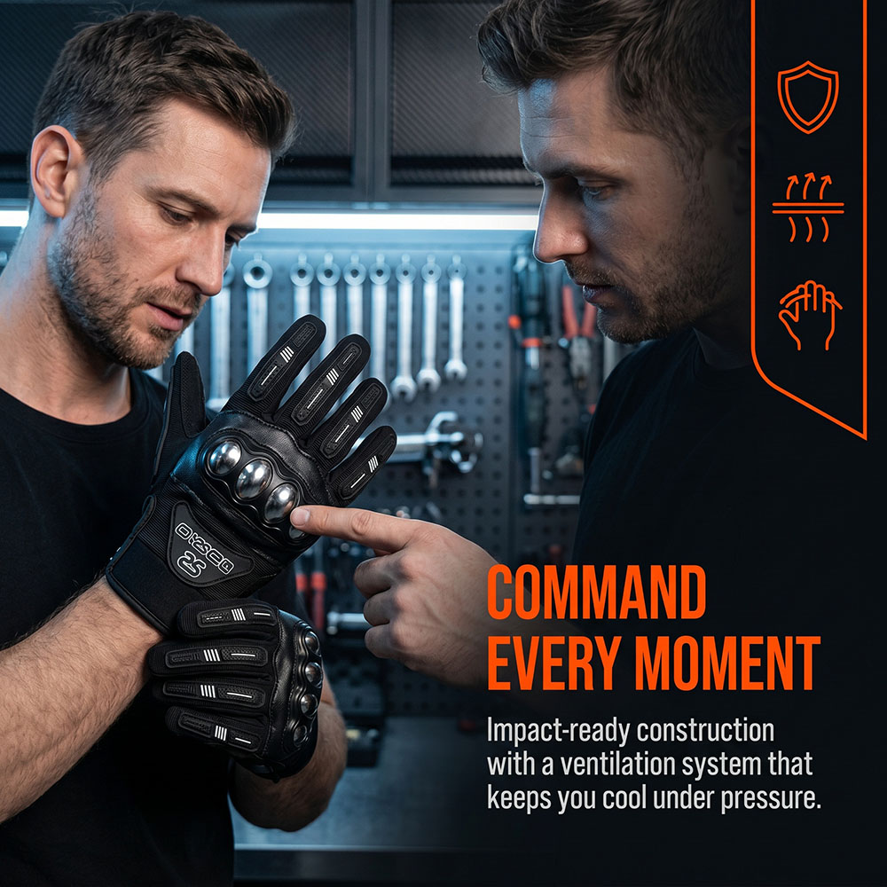 Motorcycle Glove Knuckle - قفازات ركوب الدراجات النارية MX قابلة