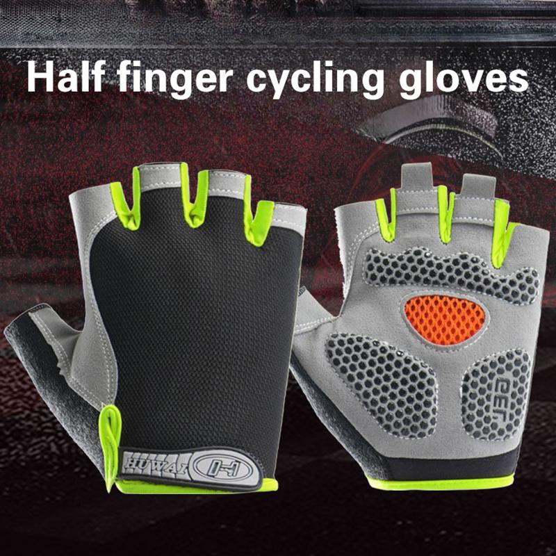 Workout Glove Gym - قفازات ركوب الدراجات نصف الإصبع للجنسين،