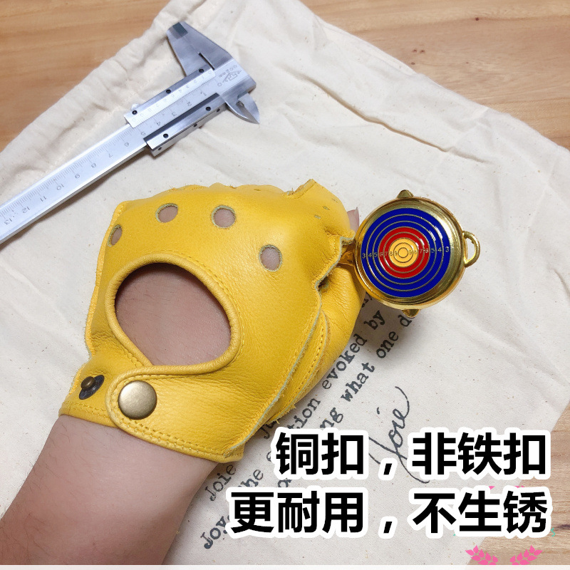 قفازات جلدية نصفية للرجال والن - مراجعة Leather Driving Glove وسعره