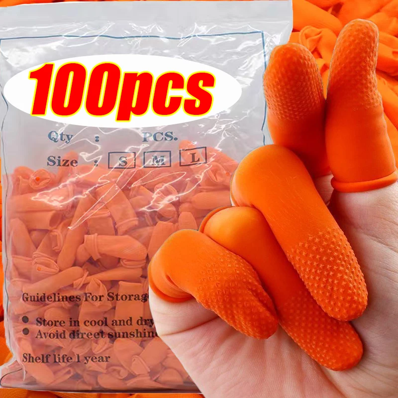 S/M/L غطاء الاصبع القابل للتصر - مراجعة Rubber Glove Cleaning وسعره
