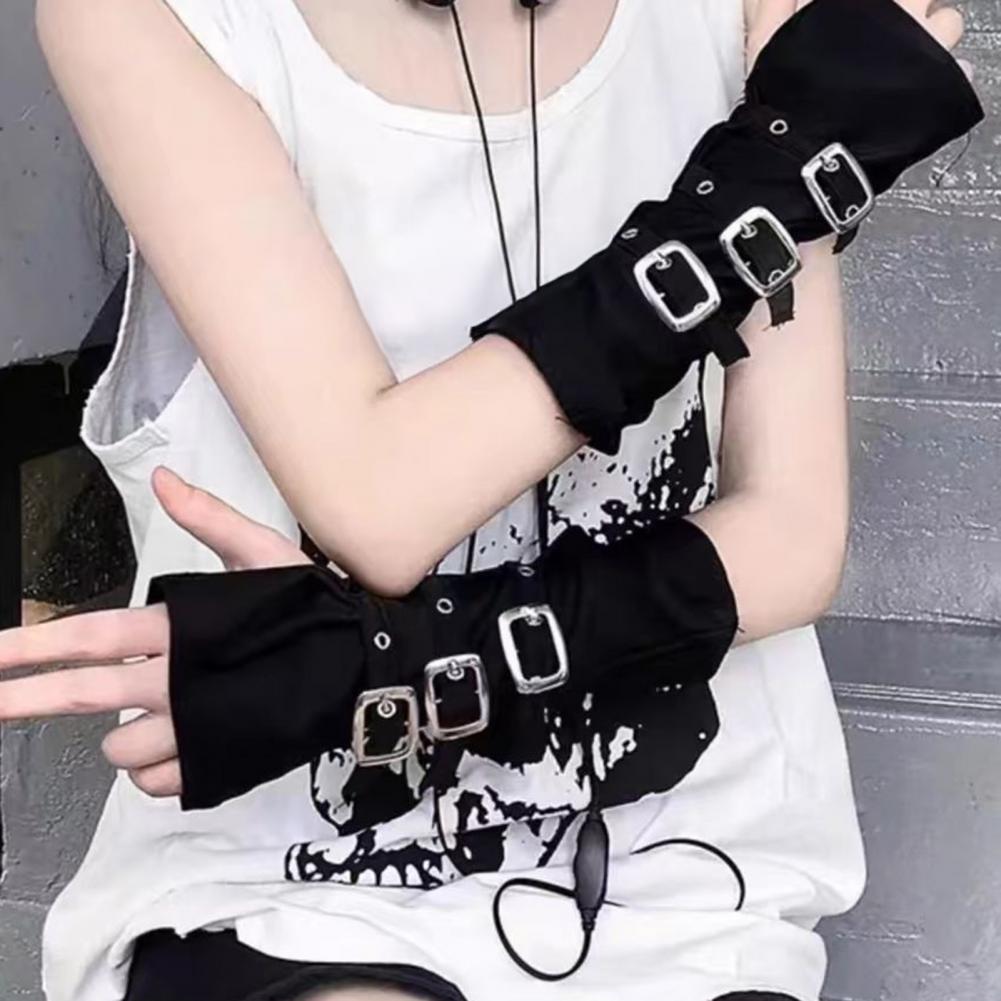 دفايات ذراع قوطية بدون أصابع ل - مراجعة Fingerless Glove Knit وسعره