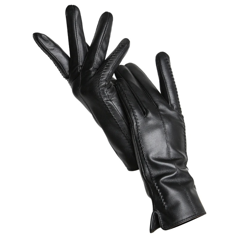 قفازات نسائية من جلد الغنم شتا - مراجعة Leather Driving Glove وسعره