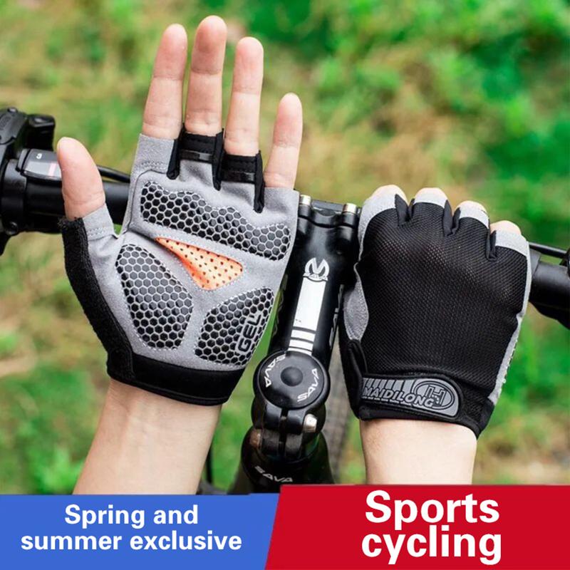 قفازات ركوب الدراجات نصف الأصا - مراجعة Fingerless Glove Knit وسعره