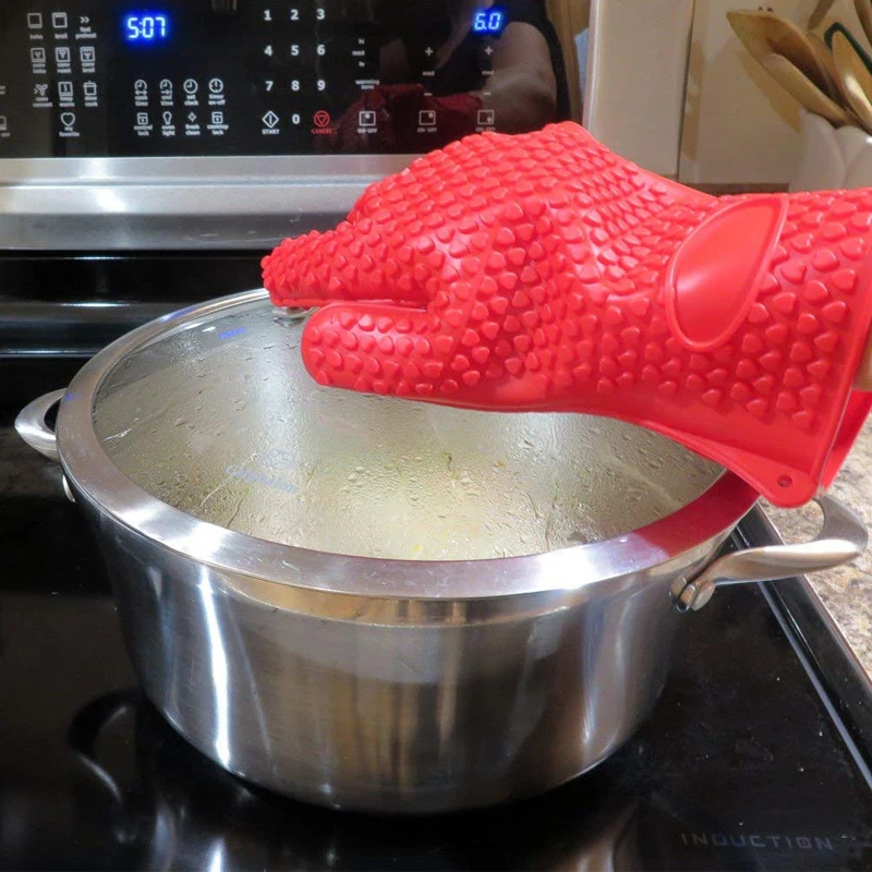 قفازات سيليكون للشواء والخبز،  - مراجعة Oven Mitt Silicone وسعره