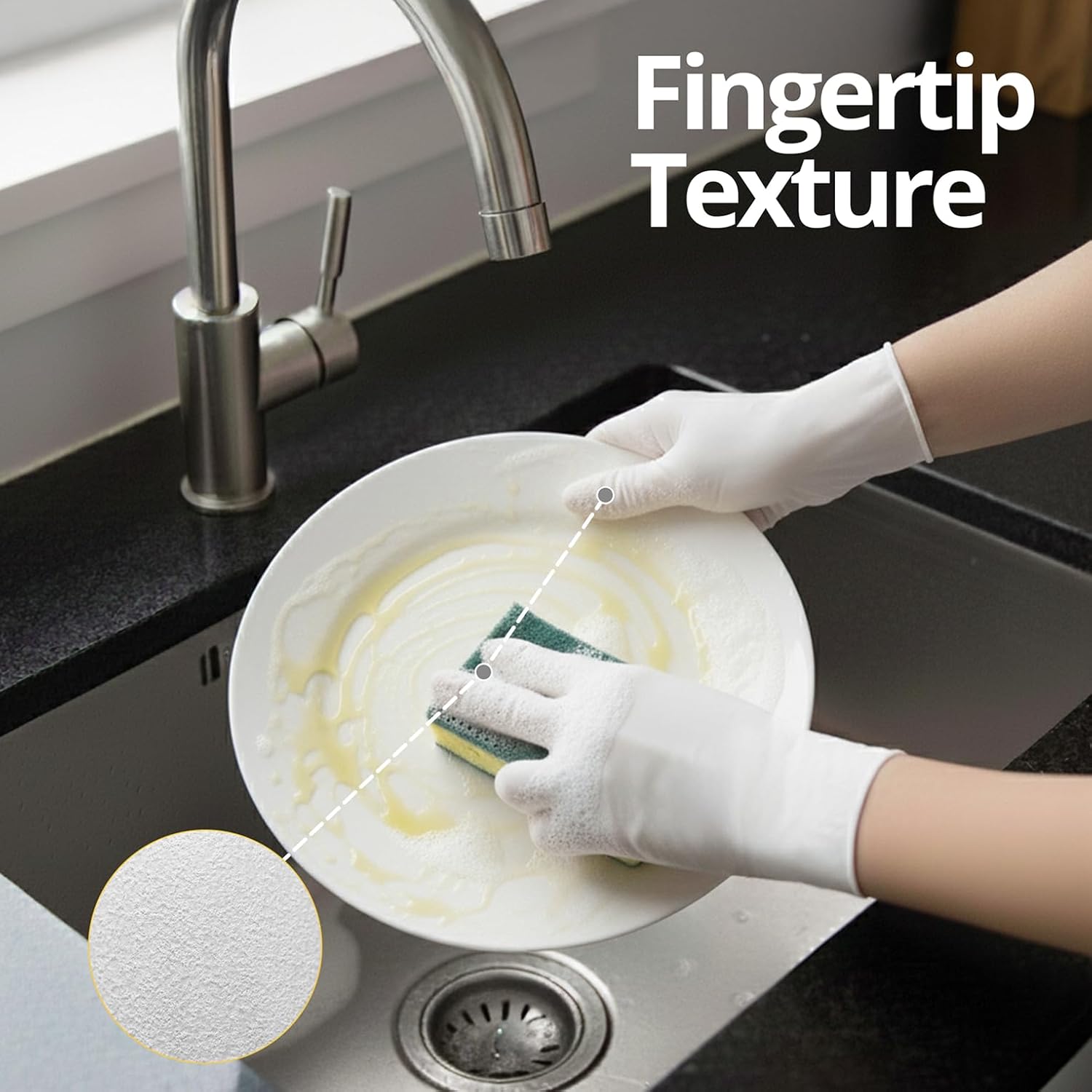 قفازات نيتريل بيضاء للاستخدام  - مراجعة Rubber Glove Cleaning وسعره