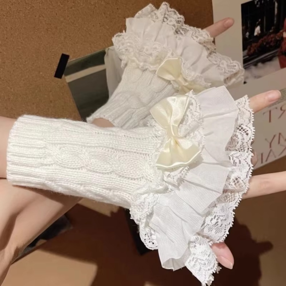 زوج واحد من أكمام اليدين المزي - مراجعة Fingerless Glove Knit وسعره
